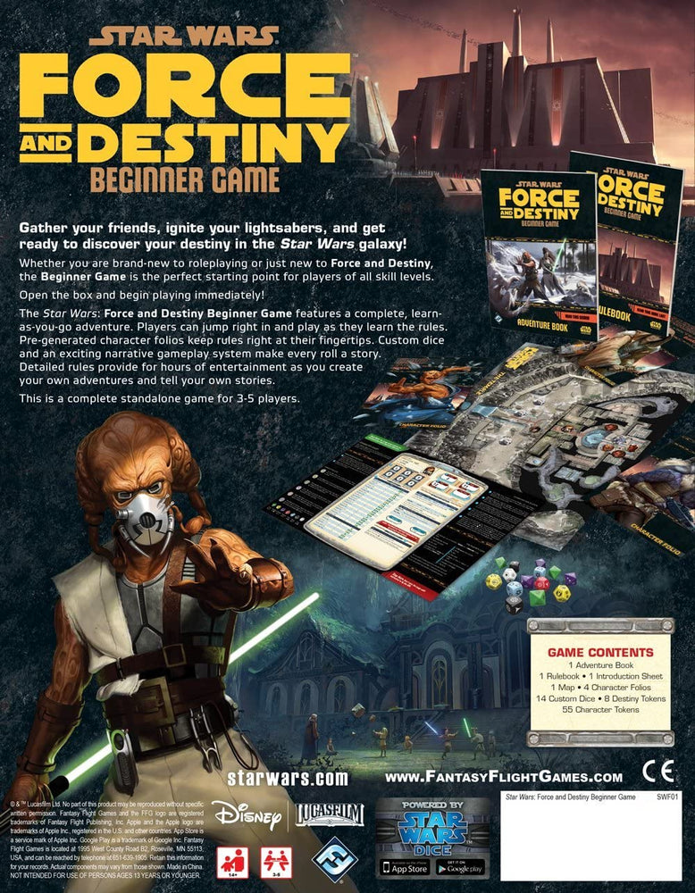 Star Wars: Force and Destiny Beginner Game (ONLINE ORDER ONLY)