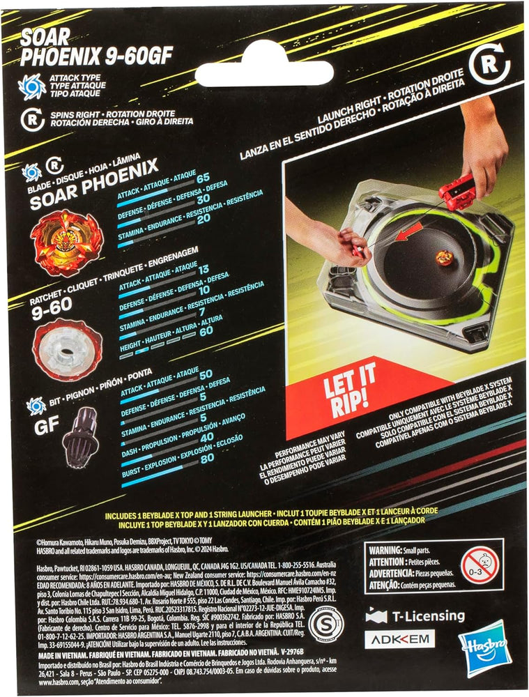 Beyblade X Deluxe String Launcher with Soar Phoenix 9-60GF (ONLINE ORDER ONLY)