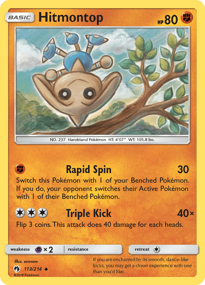 Hitmontop (113/214) [Sun & Moon: Lost Thunder] (Online Only)