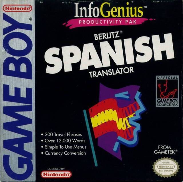 InfoGenius Berlitz Spanish Translator (Gameboy) (ONLINE ORDER ONLY)