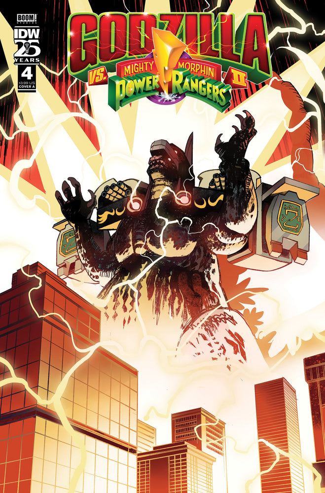 Godzilla vs. The Mighty Morphin Power Rangers II #4 Cover A (Rivas) (ONLINE ORDER ONLY)