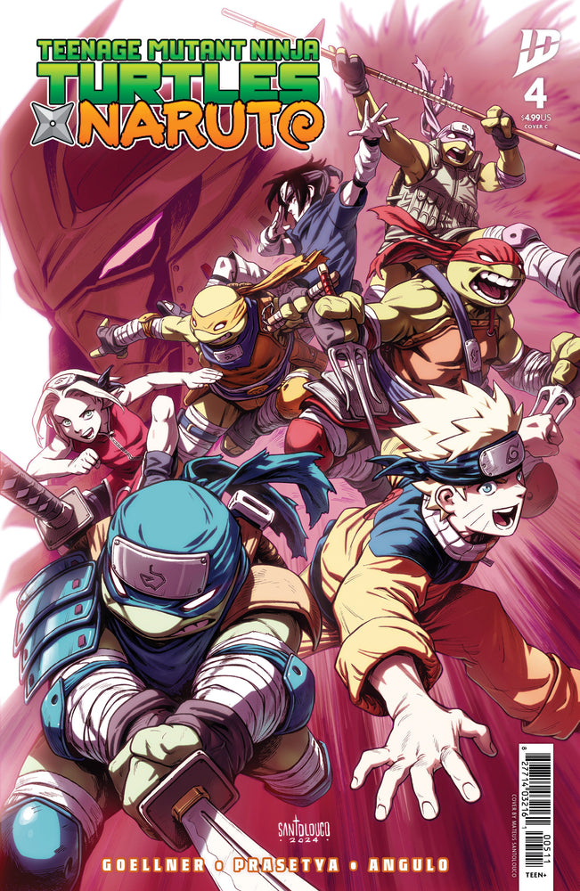 Teenage Mutant Ninja Turtles X Naruto #4 Variant C (Santolouco) (Online Order Only)