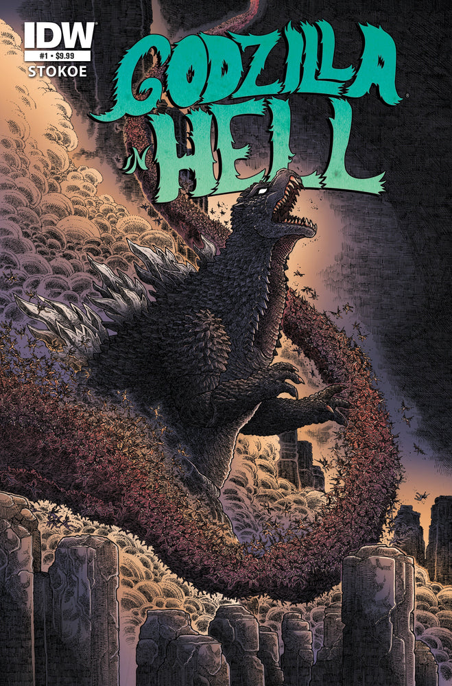 Godzilla 70th Anniversary Foil Classics: Godzilla In Hell #1 Cover A (Stokoe) (ONLINE ORDER ONLY)