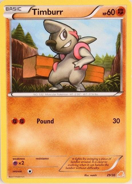 Timburr (29/30) [Black & White: Trainer Kit - Excadrill] (Online Only)