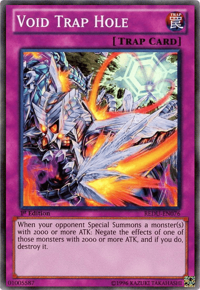 Void Trap Hole [REDU-EN076] Super Rare (ONLINE ORDER ONLY)