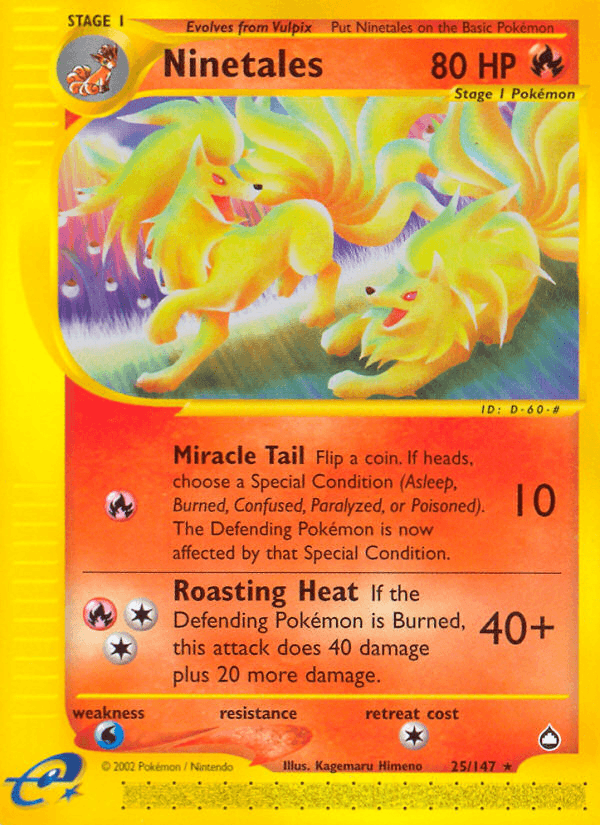 Ninetales (25/147) [Aquapolis] (Online Only)