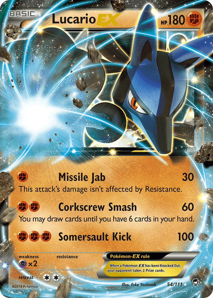 Lucario EX (54/111) [XY: Furious Fists] (Online Only)