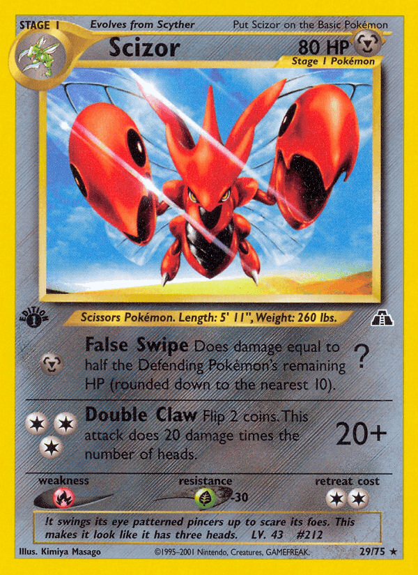 Scizor (29/75) [Neo Discovery 1st Edition] (Online Only)