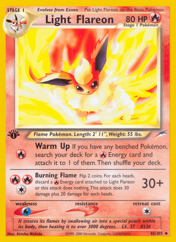 Light Flareon (46/105) [Neo Destiny 1st Edition] (Online Only)