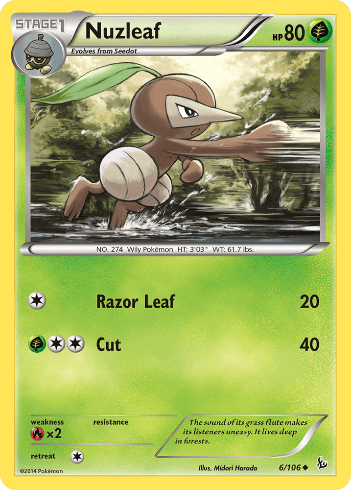 Nuzleaf (6/106) [XY: Flashfire] (Online Only)