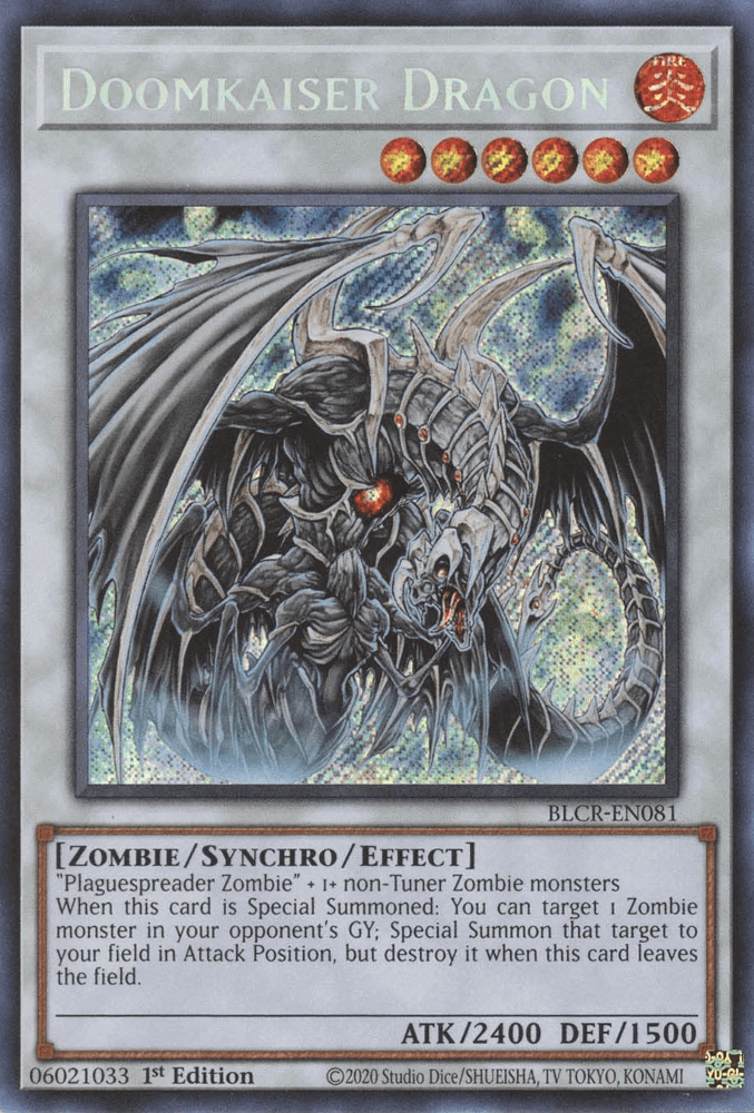 Doomkaiser Dragon [BLCR-EN081] Secret Rare (ONLINE ORDER ONLY)