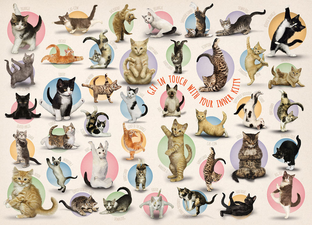 Puzzle: Yoga Dogs & Cats Collection - Yoga Kittens
