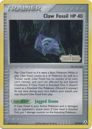 Claw Fossil (78/92) (Stamped) [EX: Legend Maker] (Online Only)