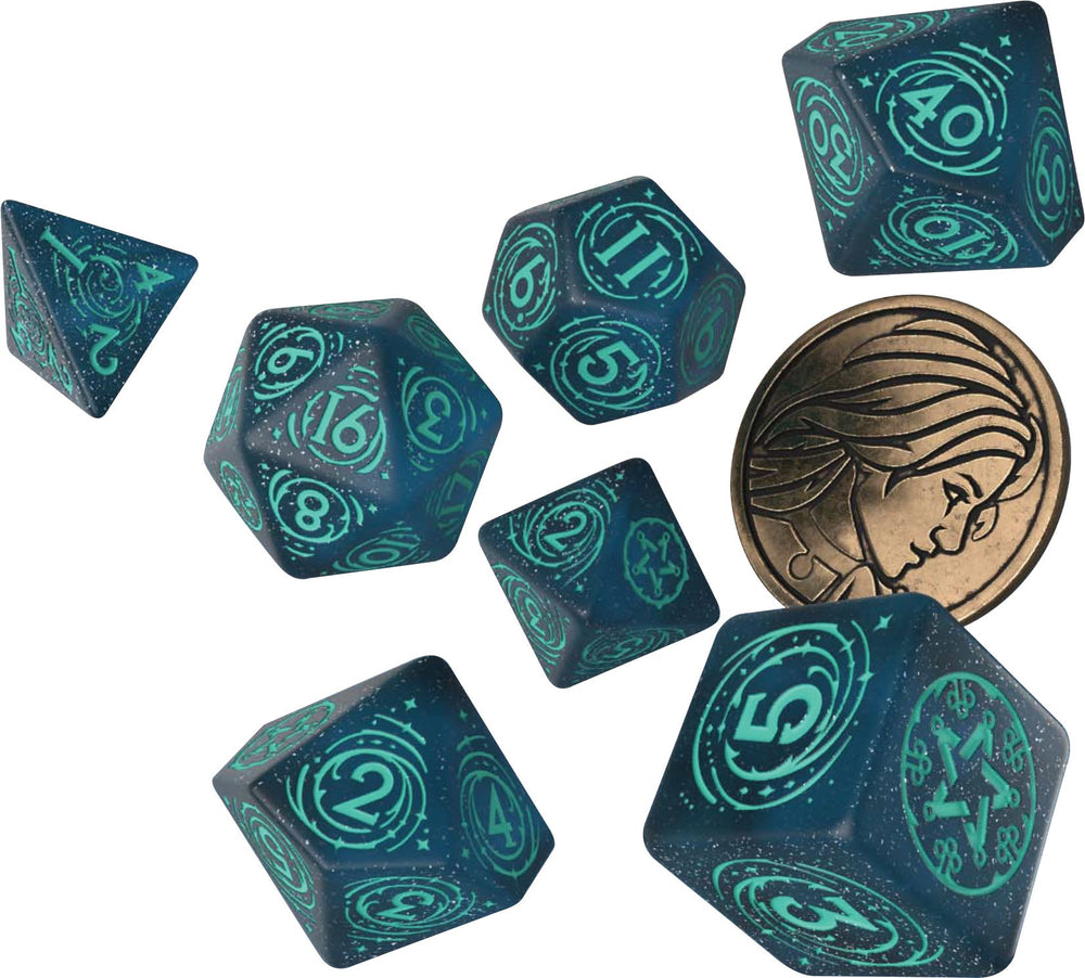 The Witcher Dice Set: Yennefer - Sorceress Supreme (7 + coin) (ONLINE ORDER ONLY)