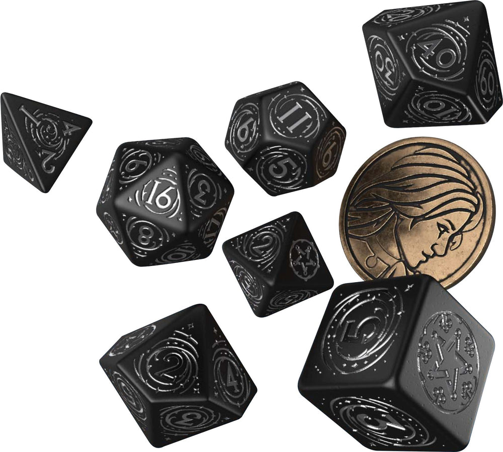 The Witcher Dice Set: Yennefer - The Obsidian Star (7 + coin) (ONLINE ORDER ONLY)