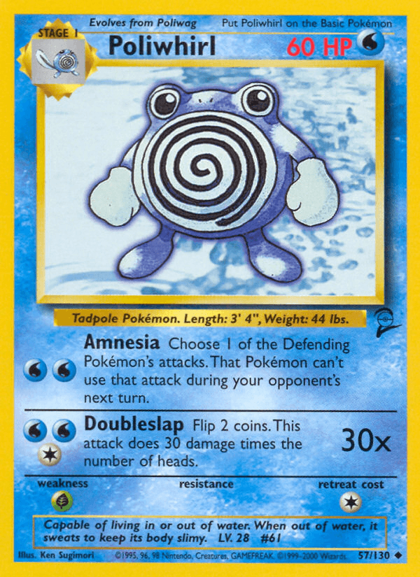 Poliwhirl (57/130) [Base Set 2] (Online Only)