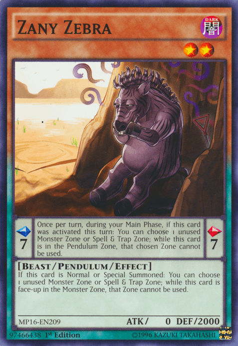 Zany Zebra [MP16-EN209] Common (ONLINE ORDER ONLY)