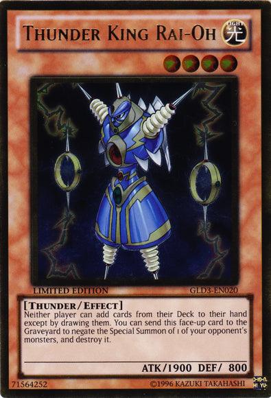Thunder King Rai-Oh [GLD3-EN020] Gold Rare (ONLINE ORDER ONLY)