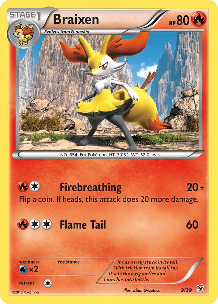 Braixen (9/39) [XY: Kalos Starter Set] (Online Only)