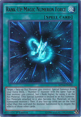 Rank-Up-Magic Numeron Force [MP14-EN101] Ultra Rare (ONLINE ORDER ONLY)