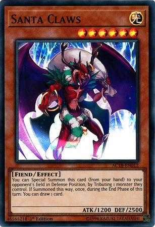 Santa Claws [AC18-EN012] Super Rare (ONLINE ORDER ONLY)