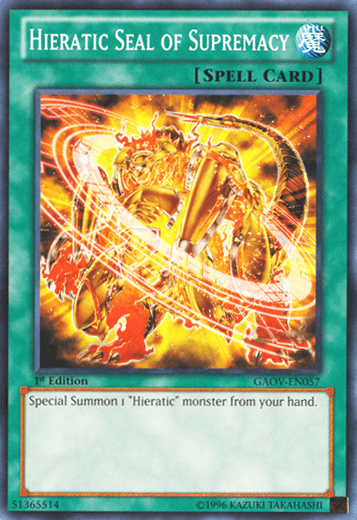 Hieratic Seal of Supremacy [GAOV-EN057] Common (ONLINE ORDER ONLY)