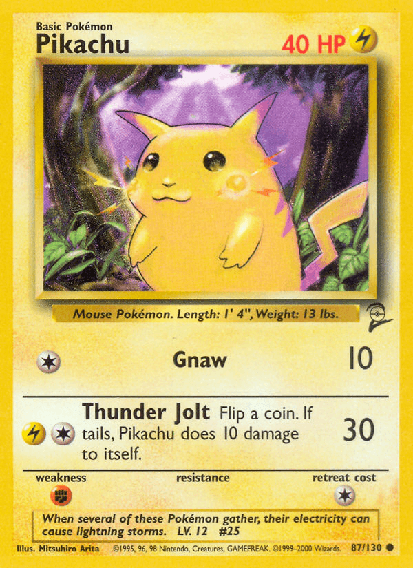 Pikachu (87/130) [Base Set 2] (Online Only)