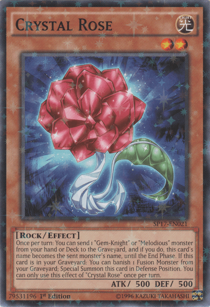 Crystal Rose [SP17-EN021] Starfoil Rare (ONLINE ORDER ONLY)