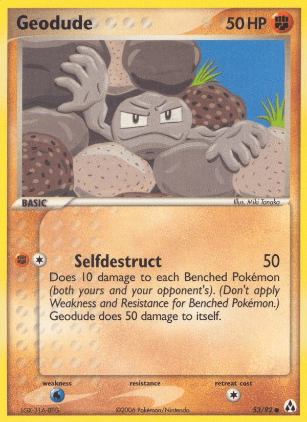 Geodude (53/92) [EX: Legend Maker] (Online Only)