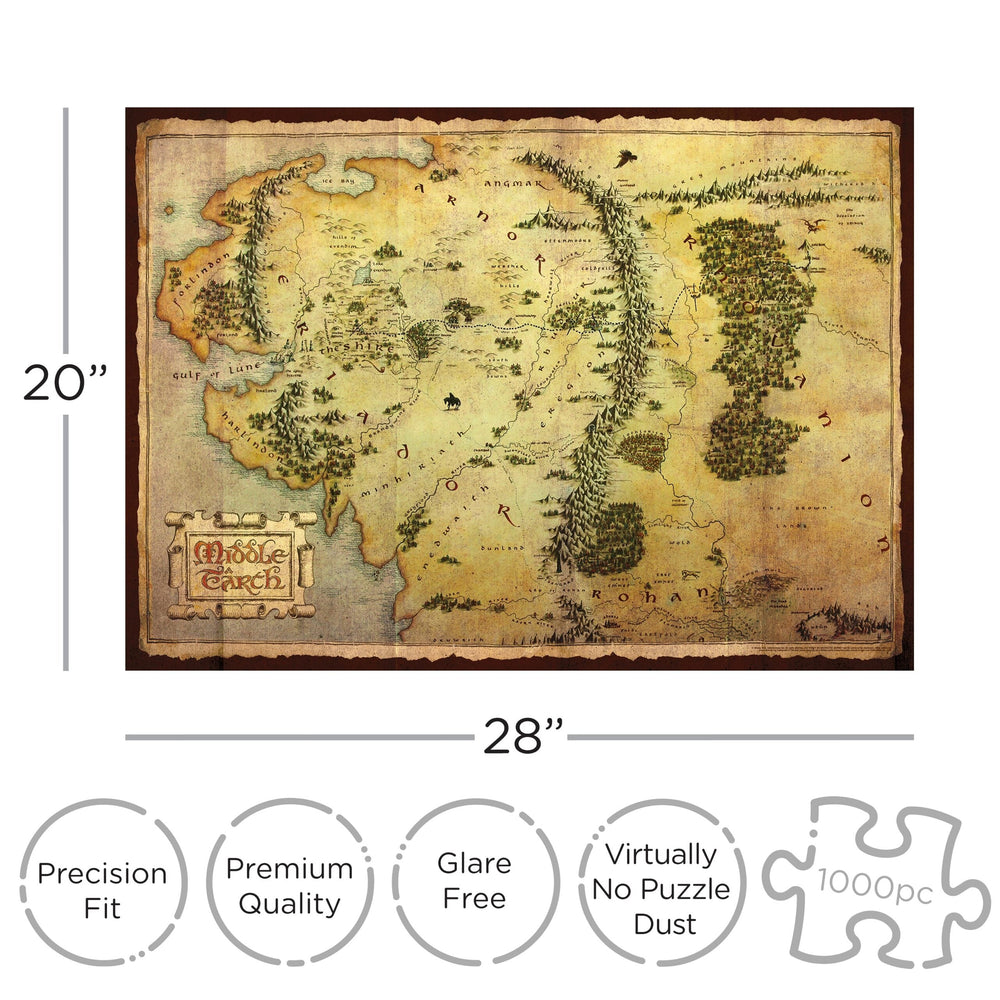 Aquarius Puzzles: The Hobbit Map (ONLINE ORDER ONLY)