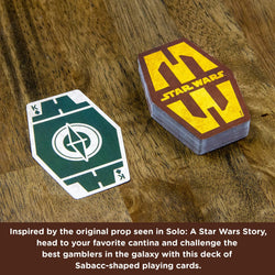 Aquarius Playing Cards: Star Wars - Sabacc Shaped Cards (ONLINE ORDER ONLY)