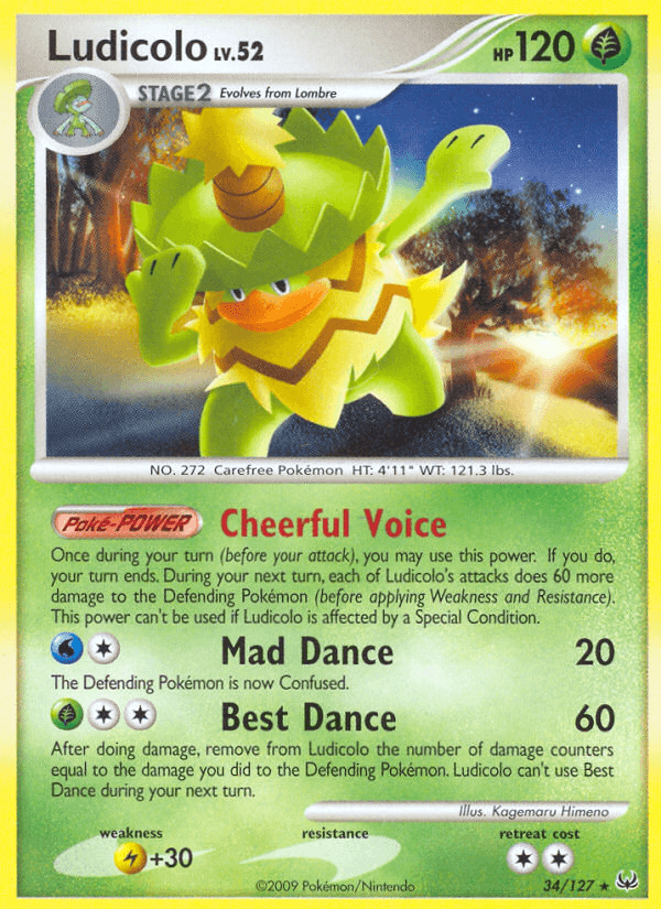 Ludicolo (34/127) [Platinum: Base Set] (Online Only)