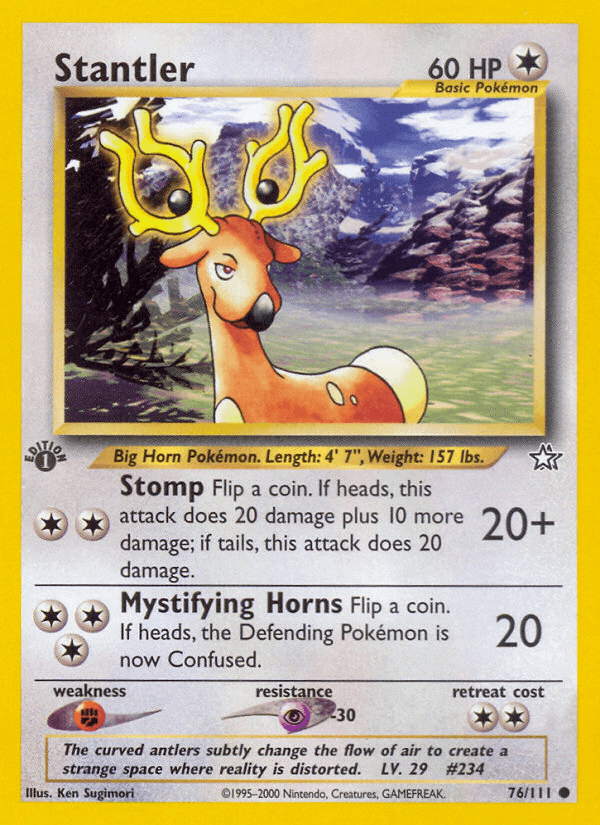 Stantler (76/111) [Neo Genesis 1st Edition] (Online Only)