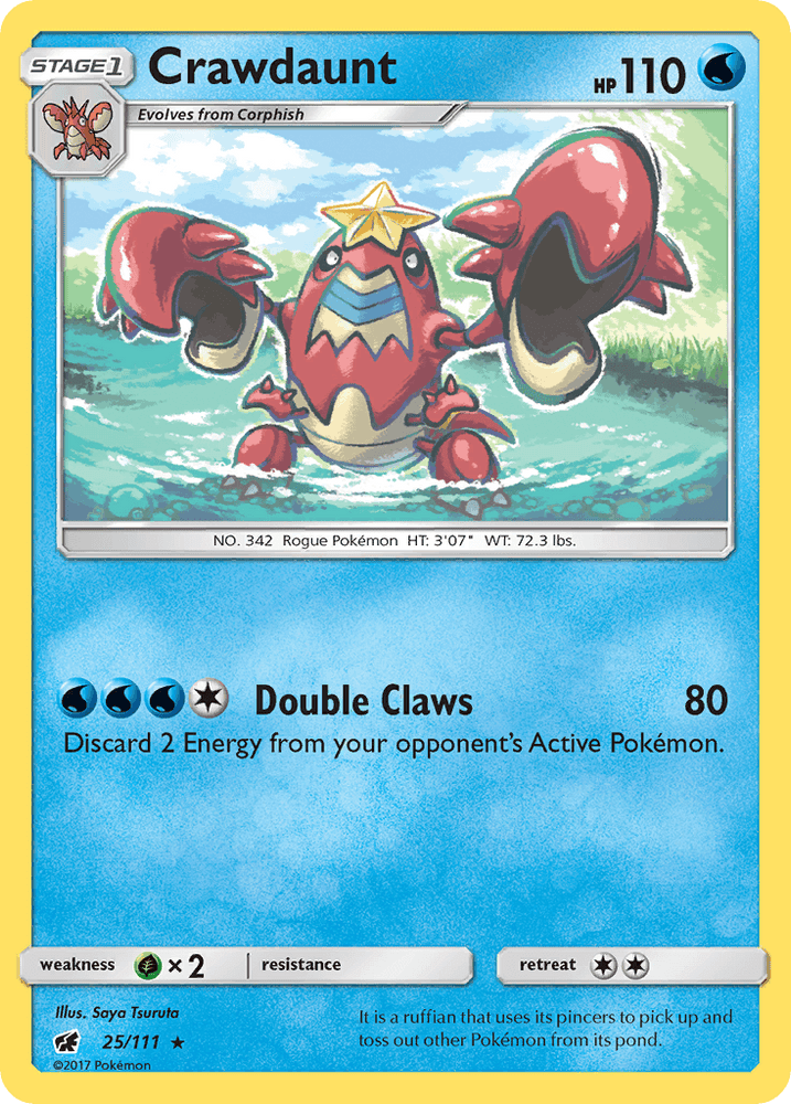 Crawdaunt (25/111) [Sun & Moon: Crimson Invasion] (Online Only)