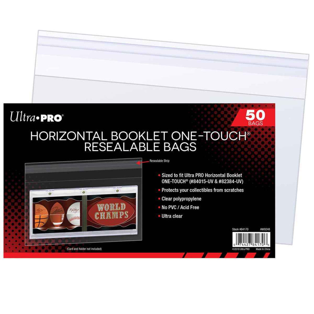 Horizontal Booklet ONE-TOUCH® Resealable Bags (50ct)