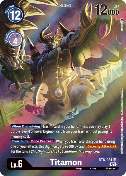 Titamon [BT6-081] (Alternate Art) [Double Diamond] (ONLINE ORDER ONLY)