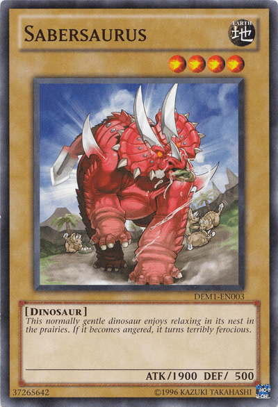 Sabersaurus [DEM1-EN003] Common (ONLINE ORDER ONLY)