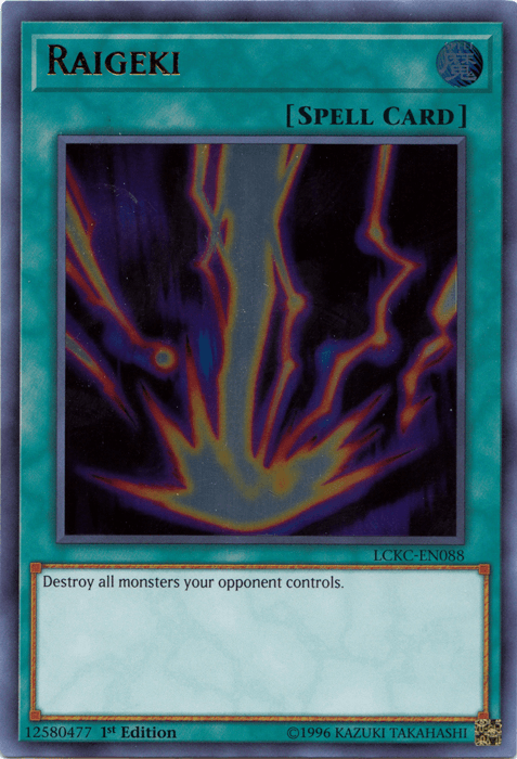 Raigeki [LCKC-EN088] Ultra Rare (ONLINE ORDER ONLY)