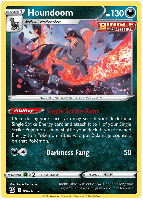 Houndoom (096/163) [Sword & Shield: Battle Styles] (Online Only)