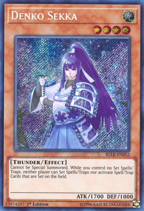 Denko Sekka [BLLR-EN052] Secret Rare (ONLINE ORDER ONLY)