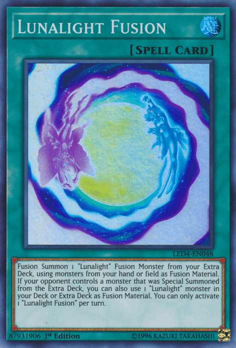 Lunalight Fusion [LED4-EN048] Super Rare (ONLINE ORDER ONLY)