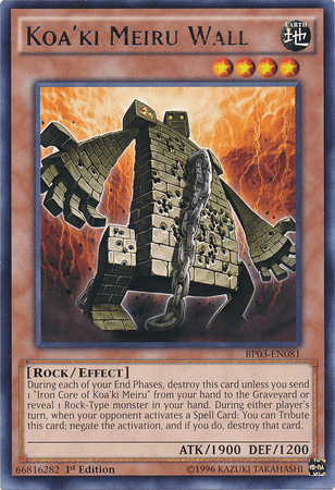 Koa'ki Meiru Wall [BP03-EN081] Rare (ONLINE ORDER ONLY)