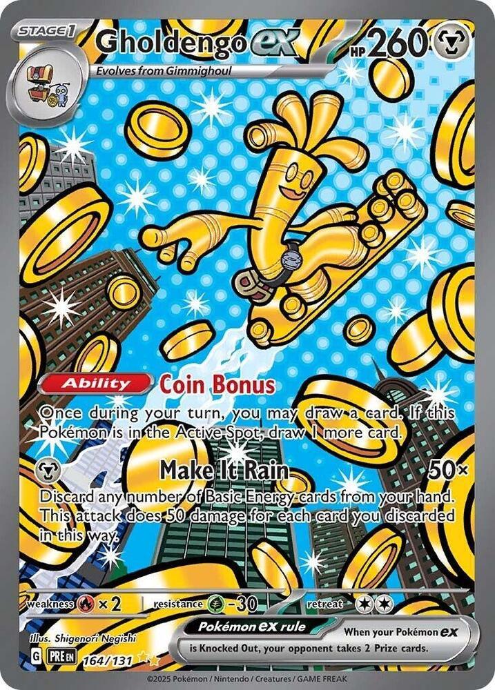 Gholdengo ex (164/131) [Scarlet & Violet: Prismatic Evolutions] (Online Only)
