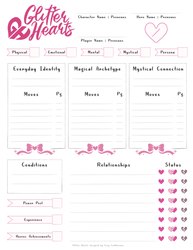 Glitter Hearts - RPG (ONLINE ORDER ONLY)