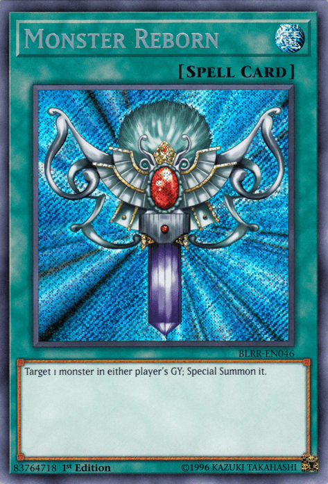Monster Reborn [BLRR-EN046] Secret Rare (ONLINE ORDER ONLY)