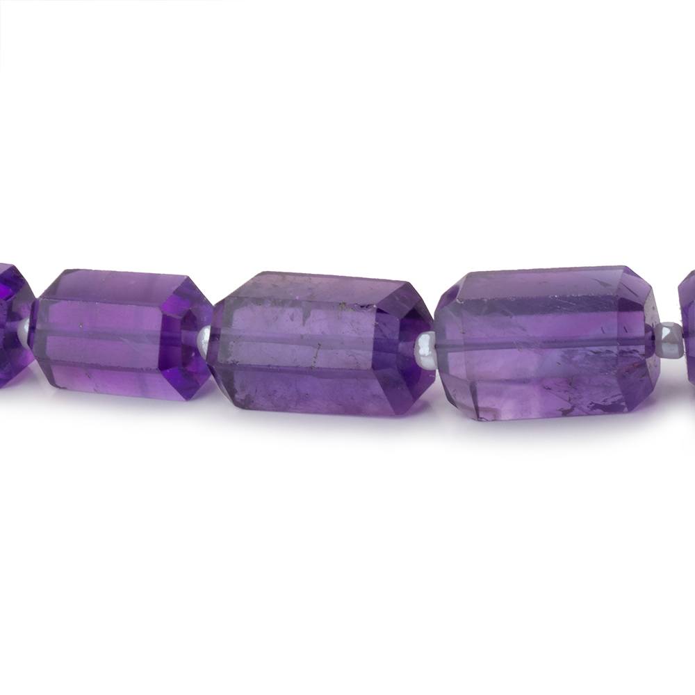 8.5-13mm Amethyst Faceted Nugget Beads 16 inch 30 pieces A