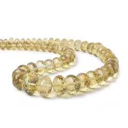 8.5-16mm Honey Quartz Faceted Rondelle 16 inch 54 pieces AA (ONLINE ORDER ONLY)