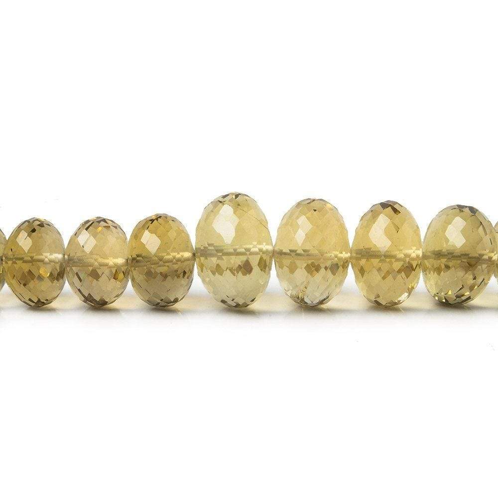 8.5-16mm Honey Quartz Faceted Rondelle 16 inch 54 pieces AA (ONLINE ORDER ONLY)