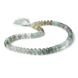 8.5mm Moss Aquamarine Beads Faceted Rondelle Beads 15 inch 76 pieces (ONLINE ORDER ONLY)