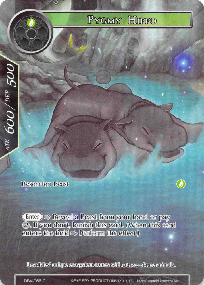 Pygmy Hippo (Full Art) (DBV-066) [The Decisive Battle of Valhalla]